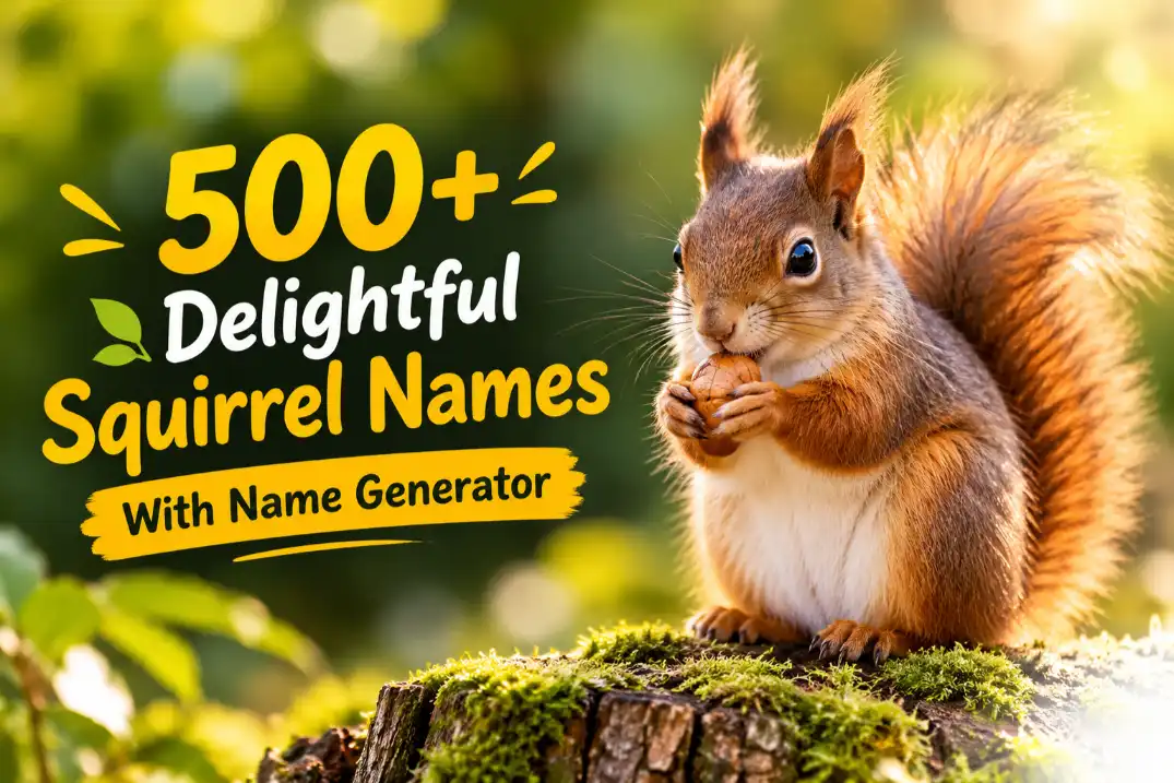 delightful squirrel names with names generator
