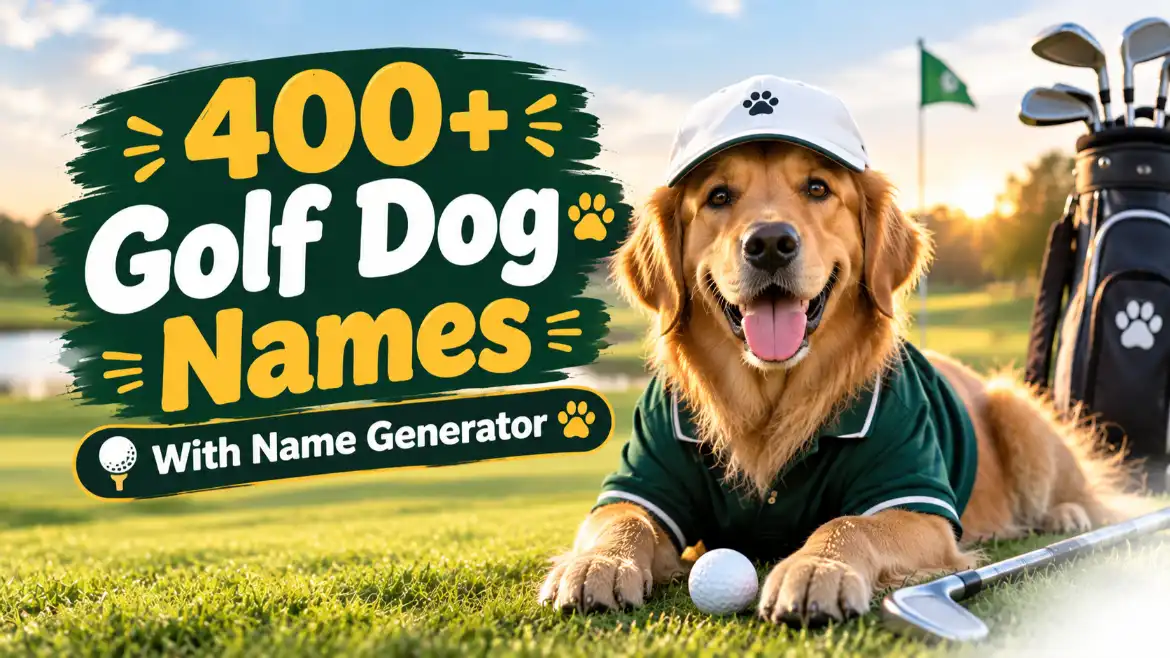 golf dog names with name generator