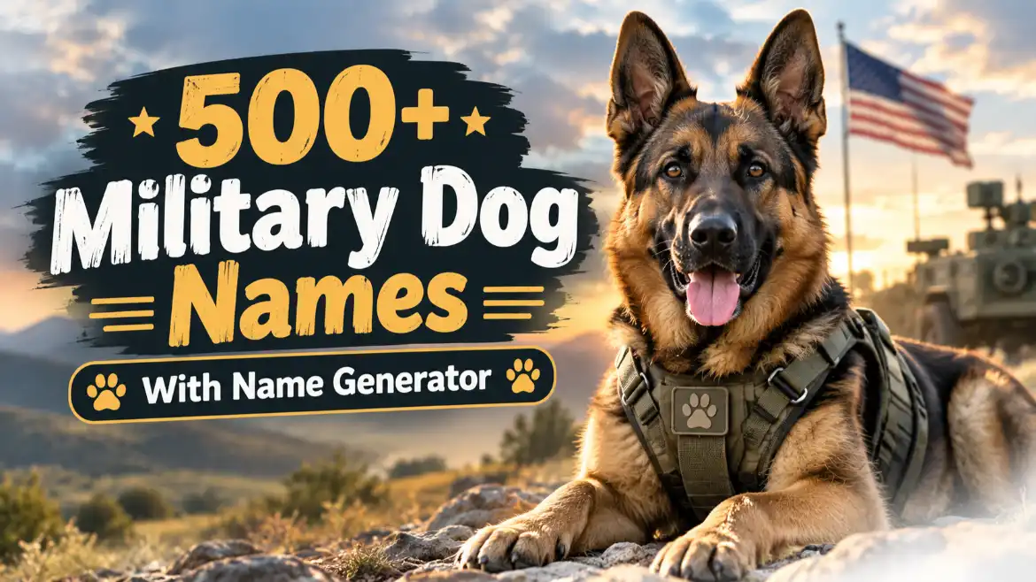 military dog names with name generator